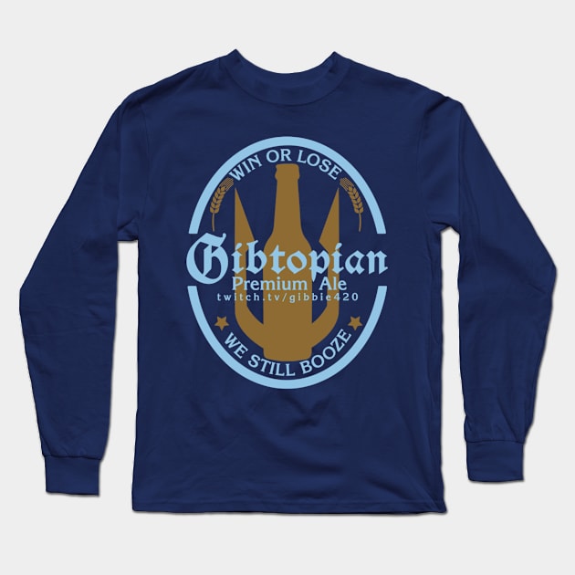 Gibtopian Premium Ale Long Sleeve T-Shirt by Gibbie420